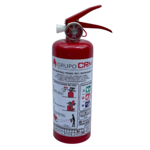EXTINTOR A BASE DE POLVO QUIMICO SECO, CAPACIDAD 1.0 KG