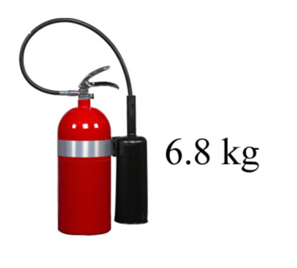 EXTINTOR A BASE DE BIOXIDO DE CARBONO, CAPACIDAD 6.8 KG