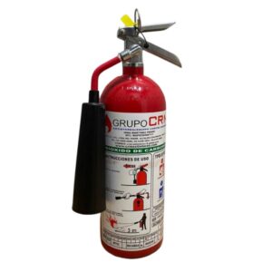 EXTINTOR A BASE DE BIOXIDO DE CARBONO, CAPACIDAD 2.3 KG
